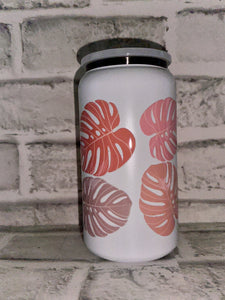 Monstera on 16oz Stainless Steel